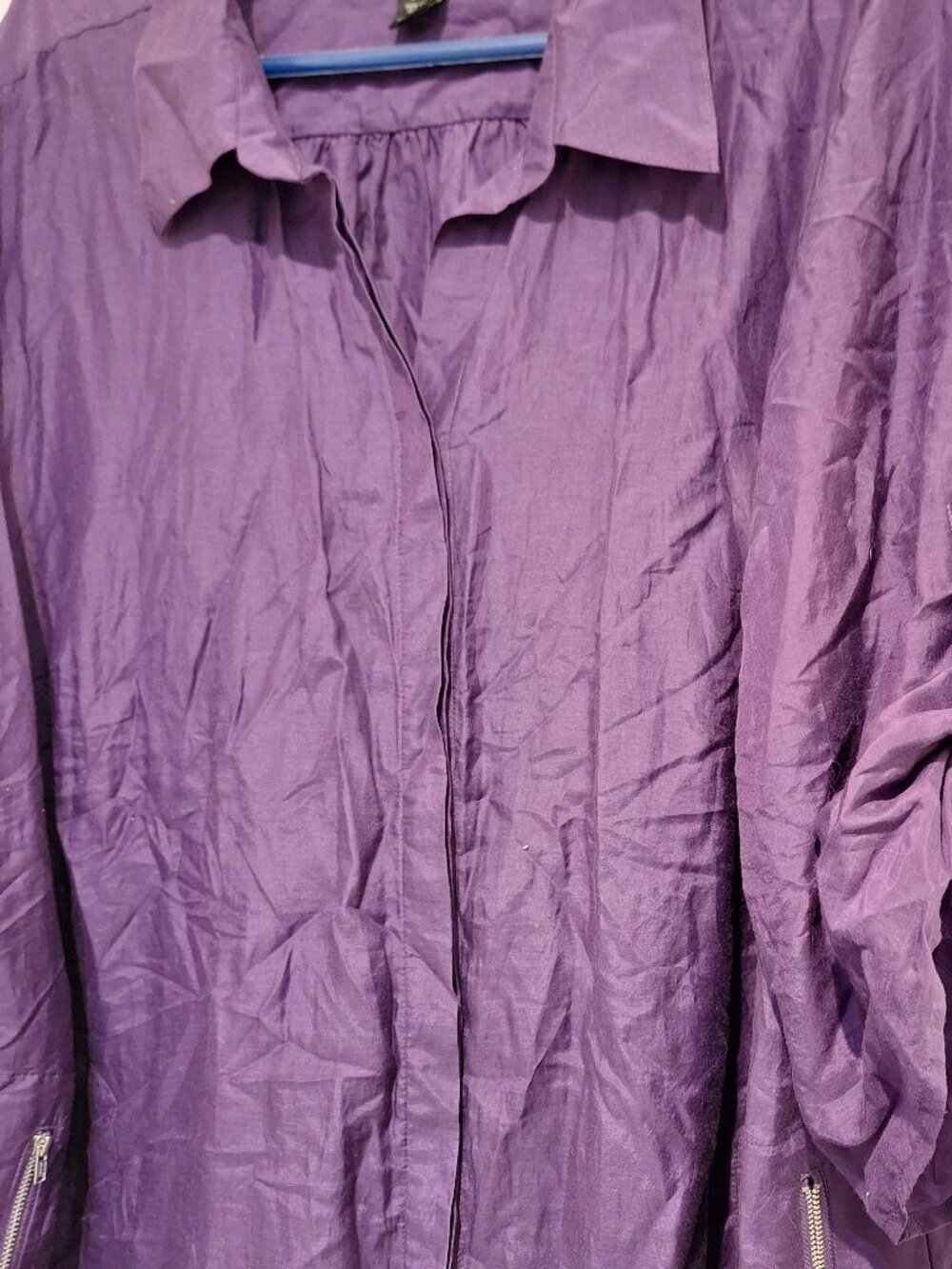 LANE BRYANT Shirt / Overshirt / Shell Dark Purple / Eggplant Size 26/28